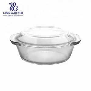 Borosilicate microwave safe glass bowl with lid Oven Microwavable Safe Bakeware Pans Glass Baking Tray