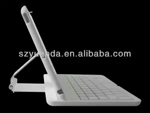 360 degree ABS case bluetooth keyboard for NEW iPad min with aluminum stand