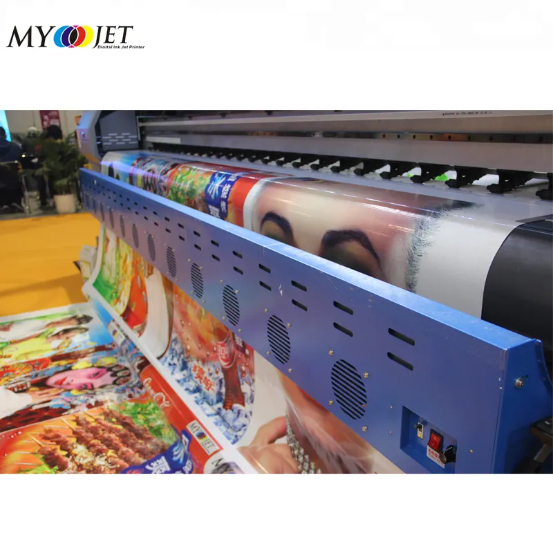 Myjet 10ft बड़े प्रारूप 3.2 मीटर इंकजेट Starfire 1024 उच्च गति विलायक प्रिंटर