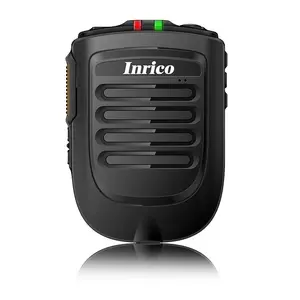 Inrico B01ワイヤレスインターホンスピーカーマイクリモート、バッテリーと双方向ラジオ用クリップ付き