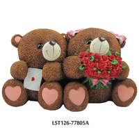 Résine artisanat saint valentin cadeaux en gros saint valentin souvenir ours statues moules décoration