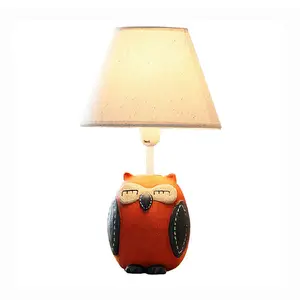 Hot sale modern lovely animal owl kids desk lamp study room children table lamps home decor baby bedroom lights animal room lamp