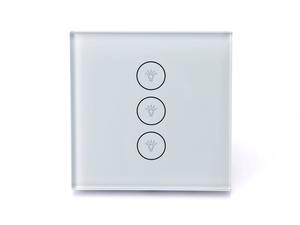 Interrupteur mural tactile intelligent Wifi à 3 gangues avec variateur d'intensité lumineuse - Product Image 6