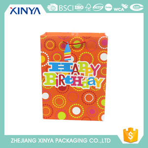 Bonne qualité logo personnalisé imprimé d'anniversaire <span class=keywords><strong>gif</strong></span> sac <span class=keywords><strong>de</strong></span> papier avec poignées <span class=keywords><strong>de</strong></span> corde - Product Image 2