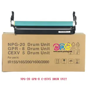 CEXV5-Unidad de tambor Compatible NPG-20 Canon Digital 1600 1610F 2000 2010F 2016 2018 2020 2022 2025 2030 155 165 200, GPR-8