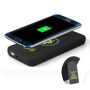 Universal Qi Standard Chargeur Sans Fil 6000 mAh <span class=keywords><strong>Power</strong></span> Bank avec Support - Product Image 2