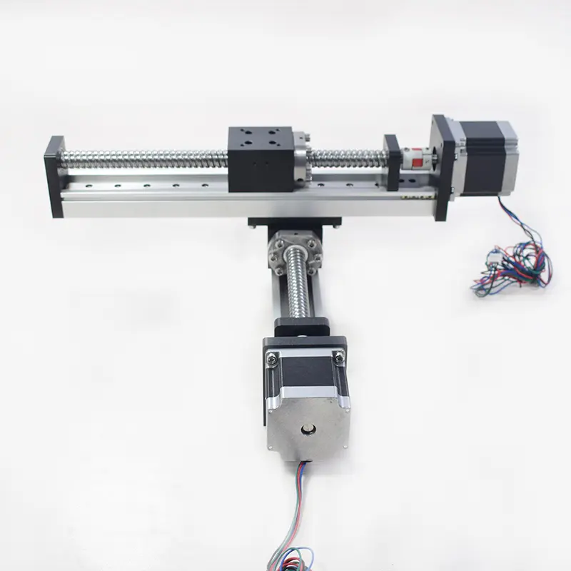 Módulos lineales CNC de pórtico XYZ, mesa deslizante, eje XY, riel Multiaxial, guía de movimiento, actuador, tornillo de bola, banco de trabajo robótico