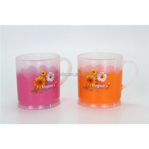 Jual gelas di grandi dimensioni a doppia parete di plastica tazza di acqua con maniglia - Product Image 1