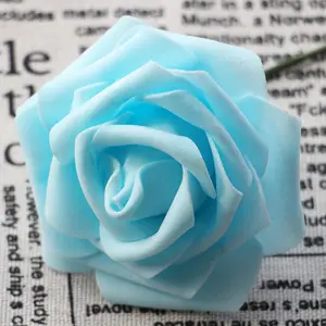 Rosas artificiales de espuma de PE para boda, venta al por mayor