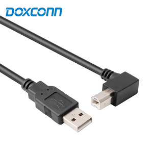 <span class=keywords><strong>สาย</strong></span>ข้อมูลเครื่องพิมพ์มุมขวาสำหรับ Canon Epson <span class=keywords><strong>HP</strong></span> <span class=keywords><strong>สาย</strong></span> USB <span class=keywords><strong>สาย</strong></span>เคเบิลเครื่องพิมพ์พีวีซี90องศา2.0สีดำ - Product Image 1
