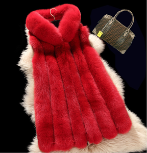 Grossiste <span class=keywords><strong>Grande</strong></span> <span class=keywords><strong>Taille</strong></span> Fausse Fourrure de Renard <span class=keywords><strong>Long</strong></span> <span class=keywords><strong>Gilet</strong></span> & <span class=keywords><strong>Gilet</strong></span> Avec Capuche <span class=keywords><strong>Noir</strong></span> Rouge Gris Blanc pour <span class=keywords><strong>Femme</strong></span> - Product Image 3