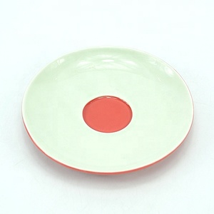 Tazza <span class=keywords><strong>di</strong></span> caffè in porcellana riciclata a punto rosso <span class=keywords><strong>collezione</strong></span> tazza ecologica per tè e piattino rosso sostenibile | YST fabbrica <span class=keywords><strong>di</strong></span> ceramiche - Product Image 6