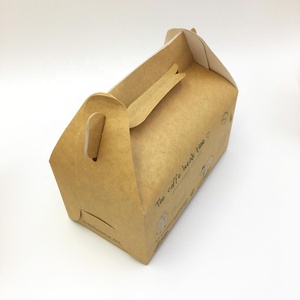 Desechables al por mayor caja de papel marrón de cartón <span class=keywords><strong>Pasta</strong></span> llevar de embalaje de alimentos - Product Image 5