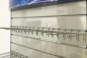 Cheap Metal Chrome Single Slatwall Display Shop Store Slat <strong>Wall</strong> <strong>Hook</strong> - Product Image 5