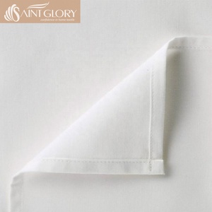 Bộ Ga Trải Giường Phẳng Cotton Màu Trắng Trơn Đồ Ngủ Gia Đình Khách Sạn - Product Image 6