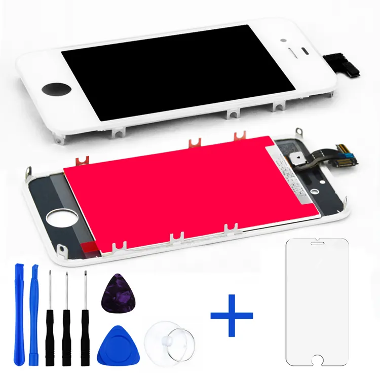 Wholesale Price Mobile Phone Spare Parts LCD Display For iPhone 4 / 4s Display Touch Screen digitizer Assembly Black & White