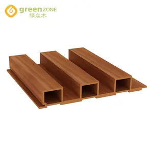 Fabricante moho madera plástico compuesto WPC interior reciclado madera revestimiento de la pared de oficina