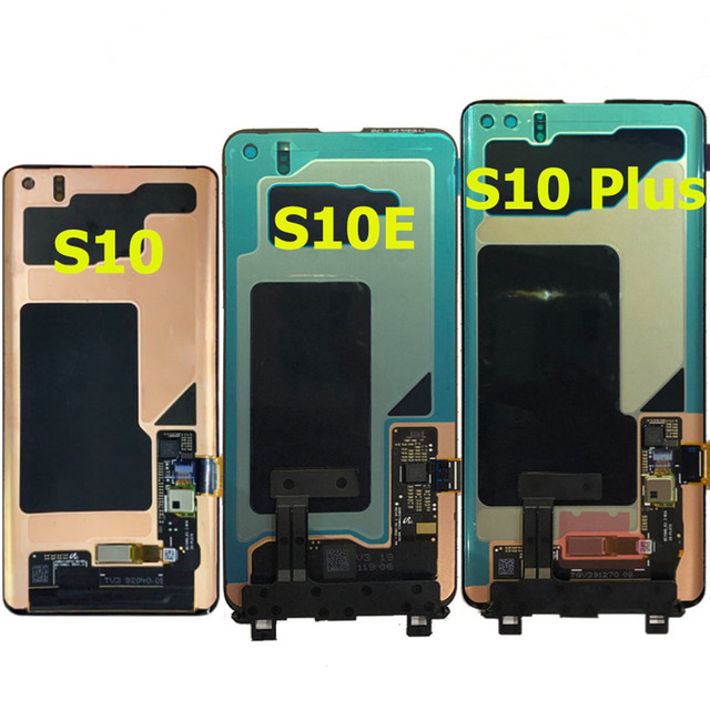 Factory Wholesales SUPER OLED S10 S10e S10+  LCD for SAMSUNG Galaxy S10 G973F G973 S10 Plus G975 G975F Touch Screen Digitizer