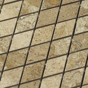 Popolare Cucina Backsplash mattonelle di mosaico di finitura beige <span class=keywords><strong>travertino</strong></span> levigato Diamante mattonelle di mosaico - Product Image 3