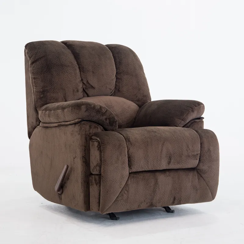 Easy-going Recliner Stretch Chair Soft Fabric Slipcover Manual Recliner Sofa Bed