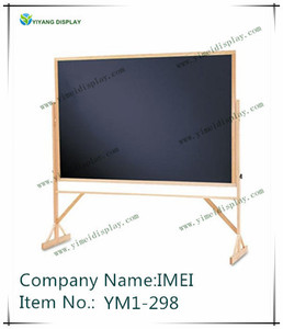 Cuarteto reversible <span class=keywords><strong>de</strong></span> la melamina negro pizarra con accesorios rieles <span class=keywords><strong>de</strong></span> <span class=keywords><strong>madera</strong></span> dura frameym1-298 - Product Image 1