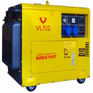 Im lặng Máy phát điện diesel xách tay 5KW 6.5kva làm mát bằng không khí Máy phát điện diesel đặt xách tay