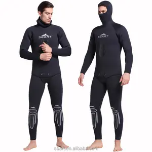 Sbart 2 adet setleri dalış dalış elbisesi sörf Wetsuit neopren dalgıç kıyafeti 5mm neopren kanyon serbest dalış Spearfishing Wetsuit