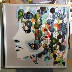 Dipinto ad Olio Pop Art di Donna Sexy in Acquerello, Decorazione su Tela, Quadri da Parete per <span class=keywords><strong>Soggiorno</strong></span>, Arte Astratta Moderna - Product Image 2