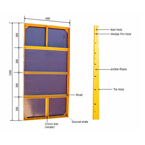 Heavy Duty Modulare Telaio In Acciaio Regolabile Colonna Cassaforma Con Compensato Per La Lastra di Cemento - Product Image 5
