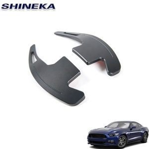 En Alliage d'aluminium <span class=keywords><strong>Voiture</strong></span> Volant Palettes De Vitesses Choisir Pagaie Accessoires Intérieurs pour Ford Mustang 2015 + - Product Image 5