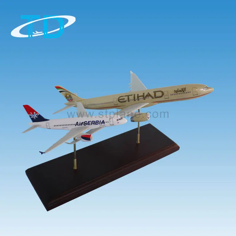 A330 Etihad and A319 Air Serbia Plane Model