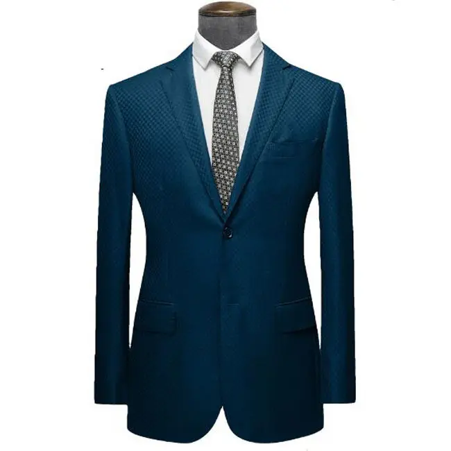 Groene mode nieuwe ontwerpen slim casual blazer, classic zachte schouder wol blazer voor mannen.