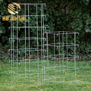 Jaula Cuadrada Plegable Galvanizada de 4 Paneles para Tomates, Torre de Soporte para Plantas - Product Image 5