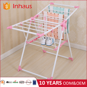 Fabricant chinois, vente en gros à bas prix, séche-<span class=keywords><strong>linge</strong></span> pour bébé personnalisé, rose, mini-séchoir à <span class=keywords><strong>linge</strong></span> <span class=keywords><strong>pliable</strong></span> pour salle de bain, pour le repassage à la vapeur - Product Image 4