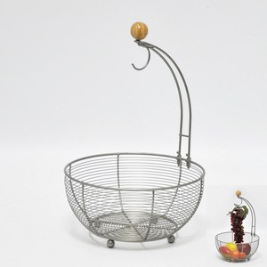 ตะกร้าลวดตาข่ายสำหรับผักและผลไม้มีด้ามจับทรงสี่เหลี่ยมผืนผ้า - Product Image 2