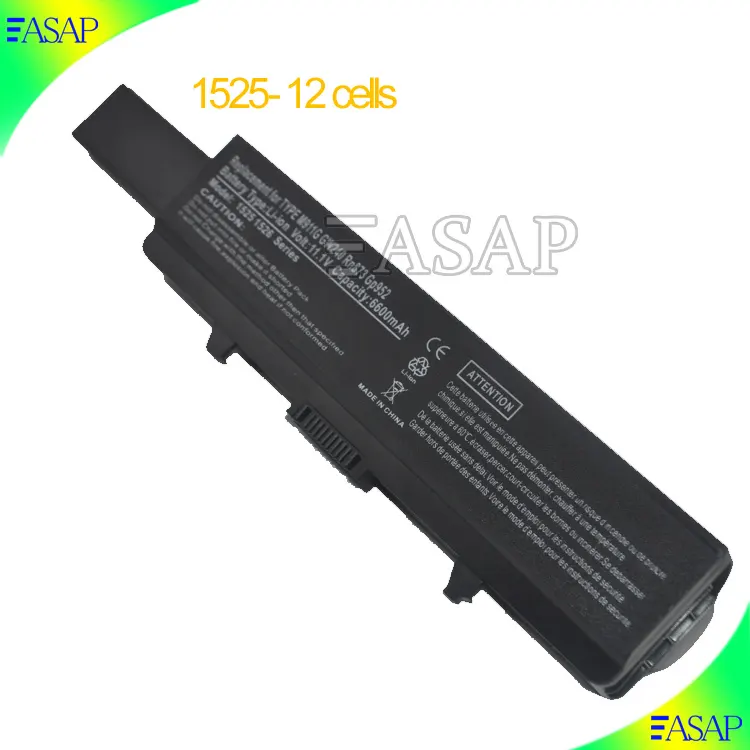 Remplacement batterie ForDell Inspiron 1525 1526 1545 1546 GW240 RN873 RU573 X284G