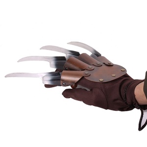 De Halloween Cosplay Spandex guantes Freddy Kreuger de plástico Flexible garras de <span class=keywords><strong>Wolverine</strong></span> guantes para las mujeres - Product Image 6