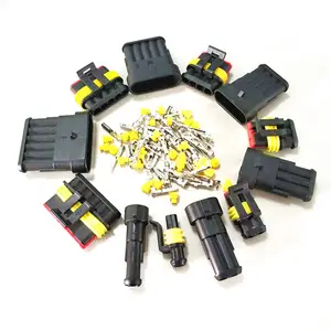 1pin 2pin 3pin 4pin 5pin 6pin amp super seal 1.5 series connector waterproof electrical wire connector 282079-2 & 282103-1