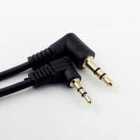 Câble audio AUX mâle-mâle 3,5 mm TRS à angle droit 3 pôles 2,5 mm pour projecteur, microphone, voiture, ordinateur