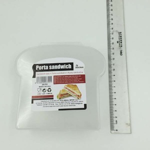 Custom Logo Bread box Takeaway Box Plastic Sandwich Box