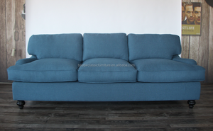 Nuevo Diseño, Cómodo y Moderno Sofá Cama de Tres Plazas, Conjuntos de Sofás Americanos, Terciopelo/Lino/Cuero Genuino, Duradero - Product Image 2