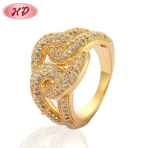 新款时尚设计最便宜婚庆首饰18k金钻石戒指