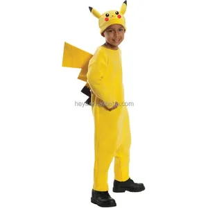 Lovely TV Pikachu Cosplay Costume For Children Kid Party