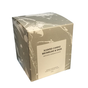 Impresión de papel de cartón blanco de lujo, dorado y plateado, embalaje de vela de lujo - Product Image 2