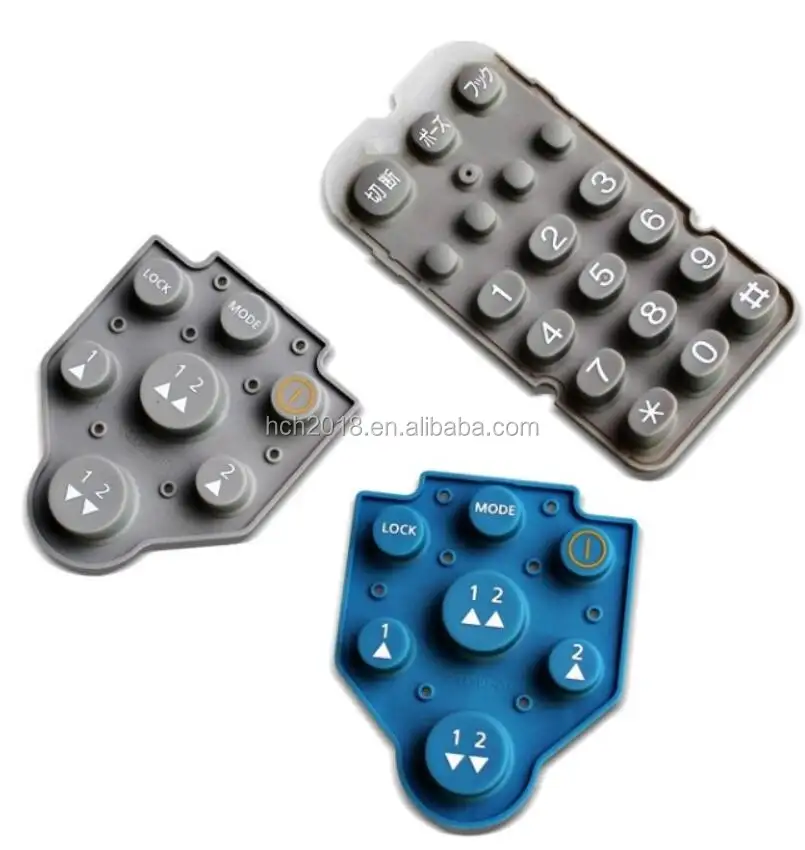 Factory custom made button silicon rubber keypad