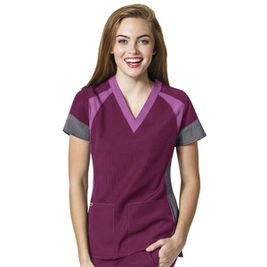 Nuovo Stile Alla Moda Infermiera Uniforme di Progettazione Infermiera Scrub Top - Product Image 6