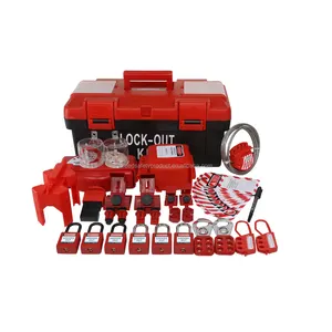 Valve Lockout Combination Valve Lockout Set Electrical Tagout LOTO Box