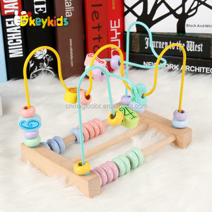 Meilleur vente intelligente en bois fil <span class=keywords><strong>perle</strong></span> <span class=keywords><strong>labyrinthe</strong></span> jouets pour bébé W11B193 - Product Image 2