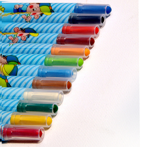 Kids Color Activity <strong>12</strong> Assorted Bright <strong>Colours</strong> Twist Wax <strong>Crayons</strong> - Product Image 3