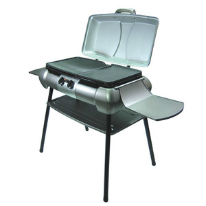 Non - bâton fonte <span class=keywords><strong>Barbecue</strong></span> Portable <span class=keywords><strong>Barbecue</strong></span> <span class=keywords><strong>gaz</strong></span> Propane grilles avec lecteur de musique, Led lampe, <span class=keywords><strong>Valise</strong></span> conception de - Product Image 1